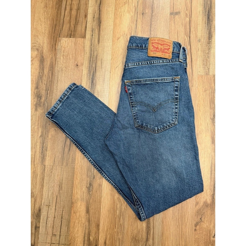 Title: Levi's 512 Slim Taper Jeans Men's 32x30 Medium Wash Stretch